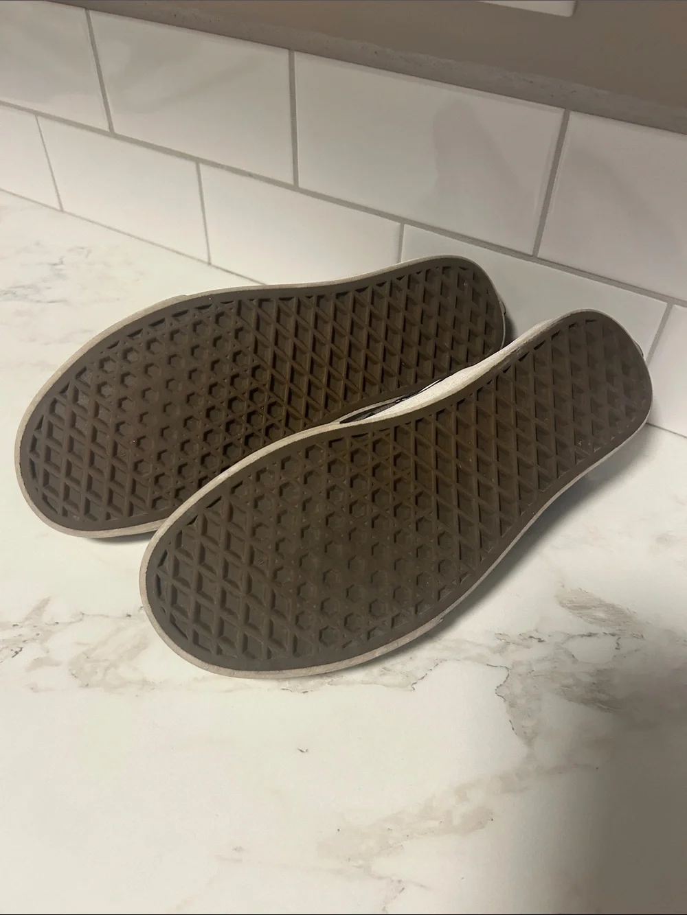 Vans Kids Checkerboard Slip-On Sneakers - Black and Gray